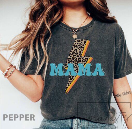 retro mama t shirt for mom mothers day cute mom shirt personalized mama lightning design 1bp1u