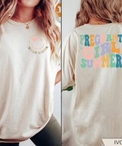 retro pregnancy reveal shirt for moms cute summer tee baby announcement t shirt perfect for baby shower and mom life t7ttp