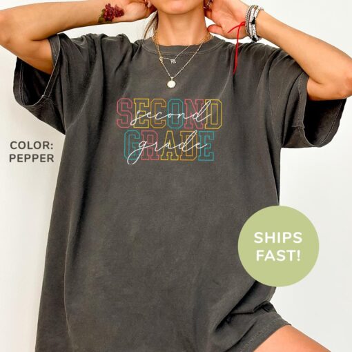 retro second grade teacher shirt for teacher appreciation day cute 2nd grade shirt gift for educators 0l5yk