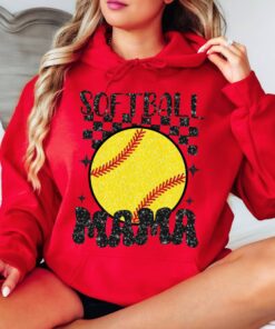 retro softball mama hoodie for moms trendy sports hoodie funny softball mom shirt unique gifts for mom s4vma