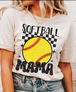 retro softball mama shirt for moms softball mom t shirt trendy sports shirt mothers day gift faux glitter design oqdxy