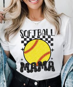 retro softball mama shirt for moms softball mom t shirt trendy sports shirt mothers day gift faux glitter design v3s4l