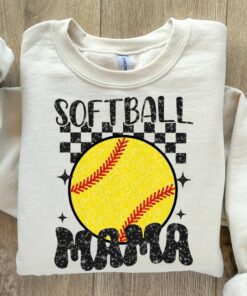 retro softball mama sweatshirt for moms trendy sports sweatshirt with faux glitter perfect gift for softball moms 7h7r9