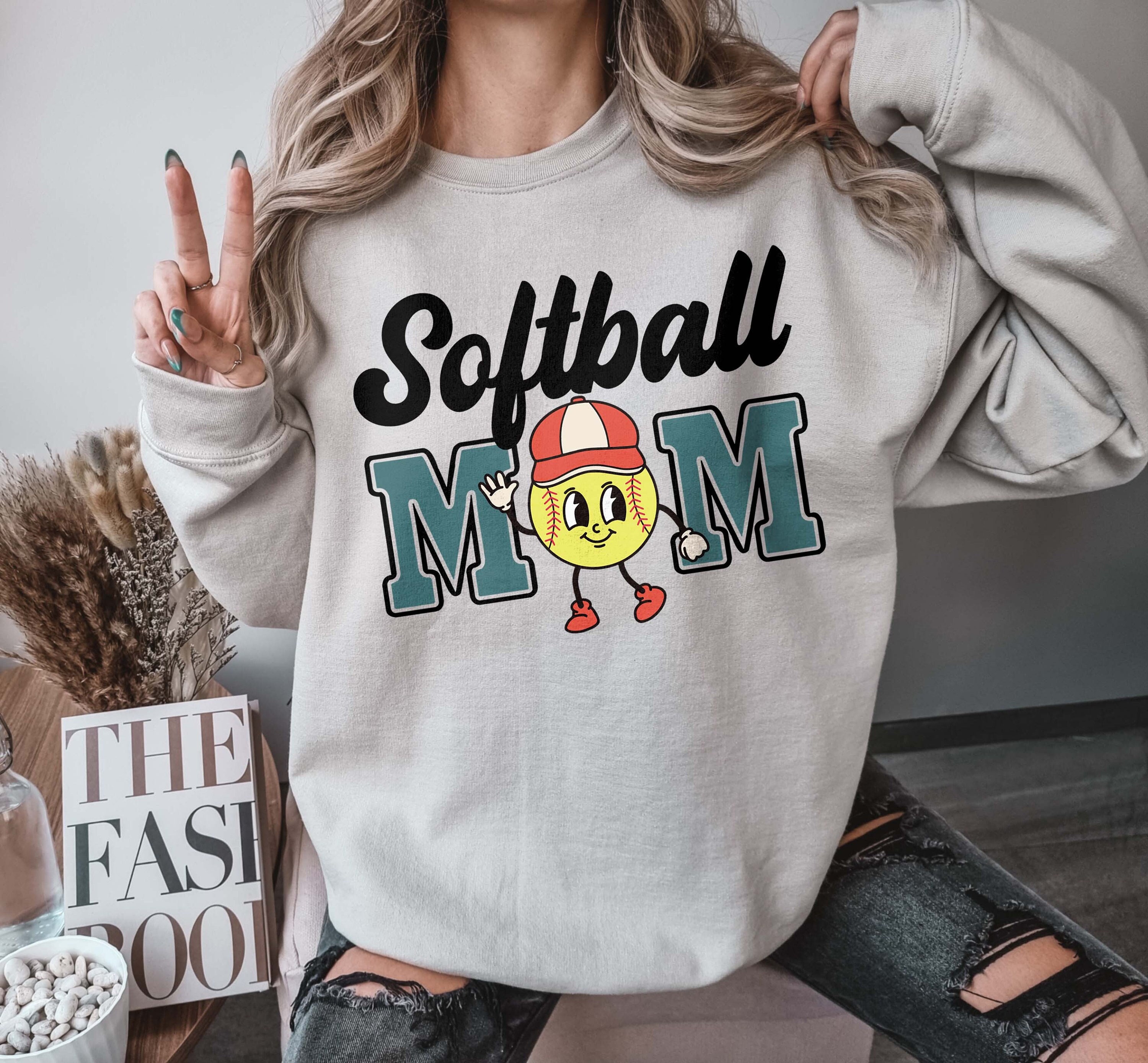 retro softball mom sweatshirt for game days funny softball mama tee perfect for mothers day gifts and softball lovers zw2j1 scaled