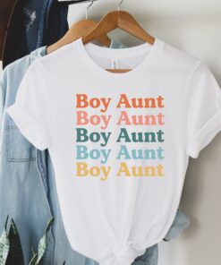 retro vintage boy aunt shirt cute aunt tee new auntie gift unique aunt shirts for celebrating special moments fuk8w