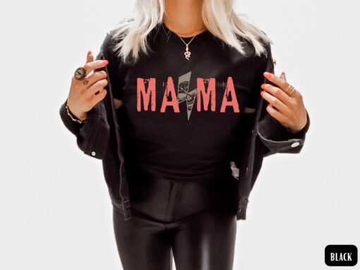 rocker mama shirt skeleton mom tee cool mom t shirt for new moms best mothers day shirts unique rockstar mother apparel 8rksr