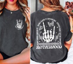 rocking mom shirt with skeleton design comfortable tee for mothers day trendy motherhood t shirt for moms rowq4
