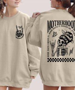 rocking mom skeleton sweatshirt for mothers day funny mom shirt best mom ever gift for rocker moms cfjbs