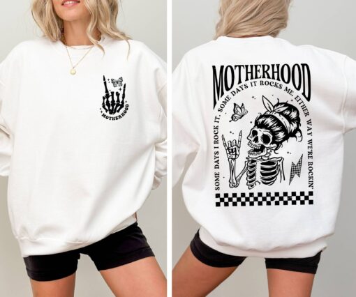 rocking mom skeleton sweatshirt for mothers day funny mom shirt best mom ever gift for rocker moms q2ivl