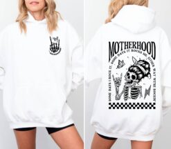rocking motherhood hoodie for moms with skeleton design funny mom shirt ideal for mothers day gifts olrld