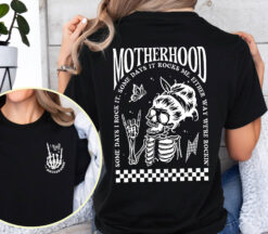 rocking motherhood shirt for moms with skeleton design funny mom life tee unique mothers day gift nbrgn