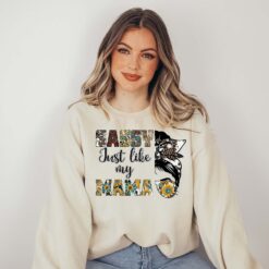 sassy just like my mama sweatshirt for mothers day cute sunflower shirt for new moms plant lover mom life apparel if5k7