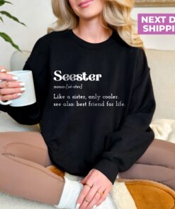 seester definition sweatshirt for women funny saying hoodie unique sister gift cute seester noun shirt oz1ww