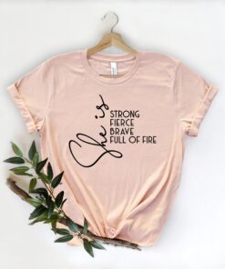 she is fierce strong brave t shirt for women empowerment strong mom shirt girl power apparel rvtye