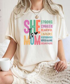 she is mom shirt colorful christian mom shirt with bible verse best mom ever shirt for mothers day gifts cqiqv