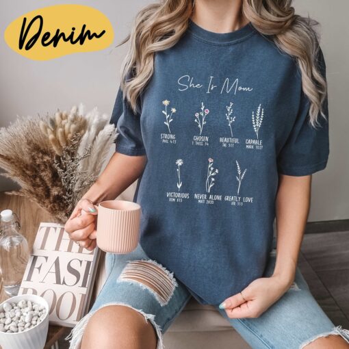 she is mom shirt cute mom t shirt blessed mom life shirt new mom gift mothers day shirt for moms 1keks scaled