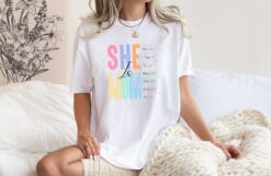 she is mom shirt strong mom t shirt with bible verse christian mom shirt for mothers day gifts opauc
