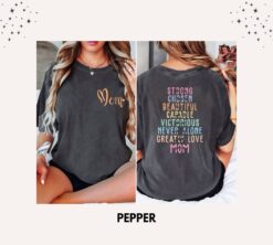 she is mom strong shirt christian bible verse t shirt for moms best mom ever vintage style mothers day gift vmg13
