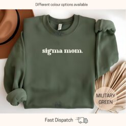 sigma mom sweatshirt cool mom crewneck trendy mama shirt for mothers day gift and mom appreciation eiuik