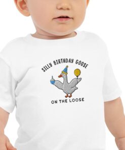 silly goose baby birthday t shirt funny meme kids tee cute grandchild gift one silly goose top for toddlers jdfbp