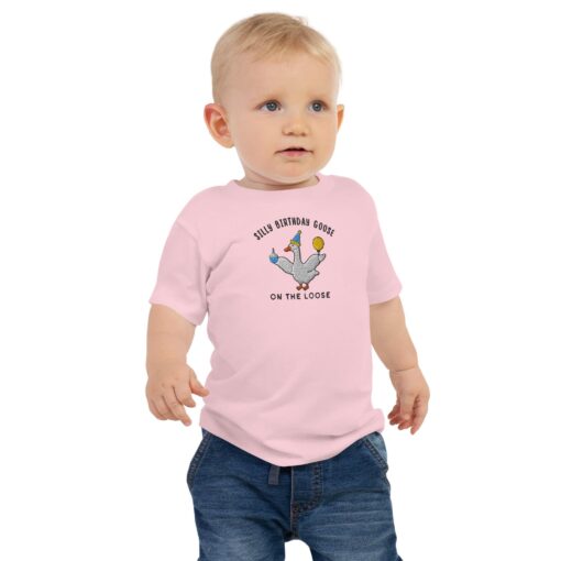 silly goose baby birthday t shirt funny meme kids tee cute grandchild gift one silly goose top for toddlers smv4r