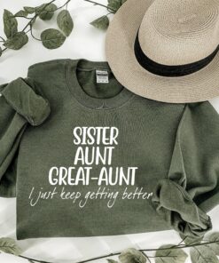 sister aunt great aunt sweatshirt pregnancy announcement shirt auntie sweater cute family t shirt for moms 5chva