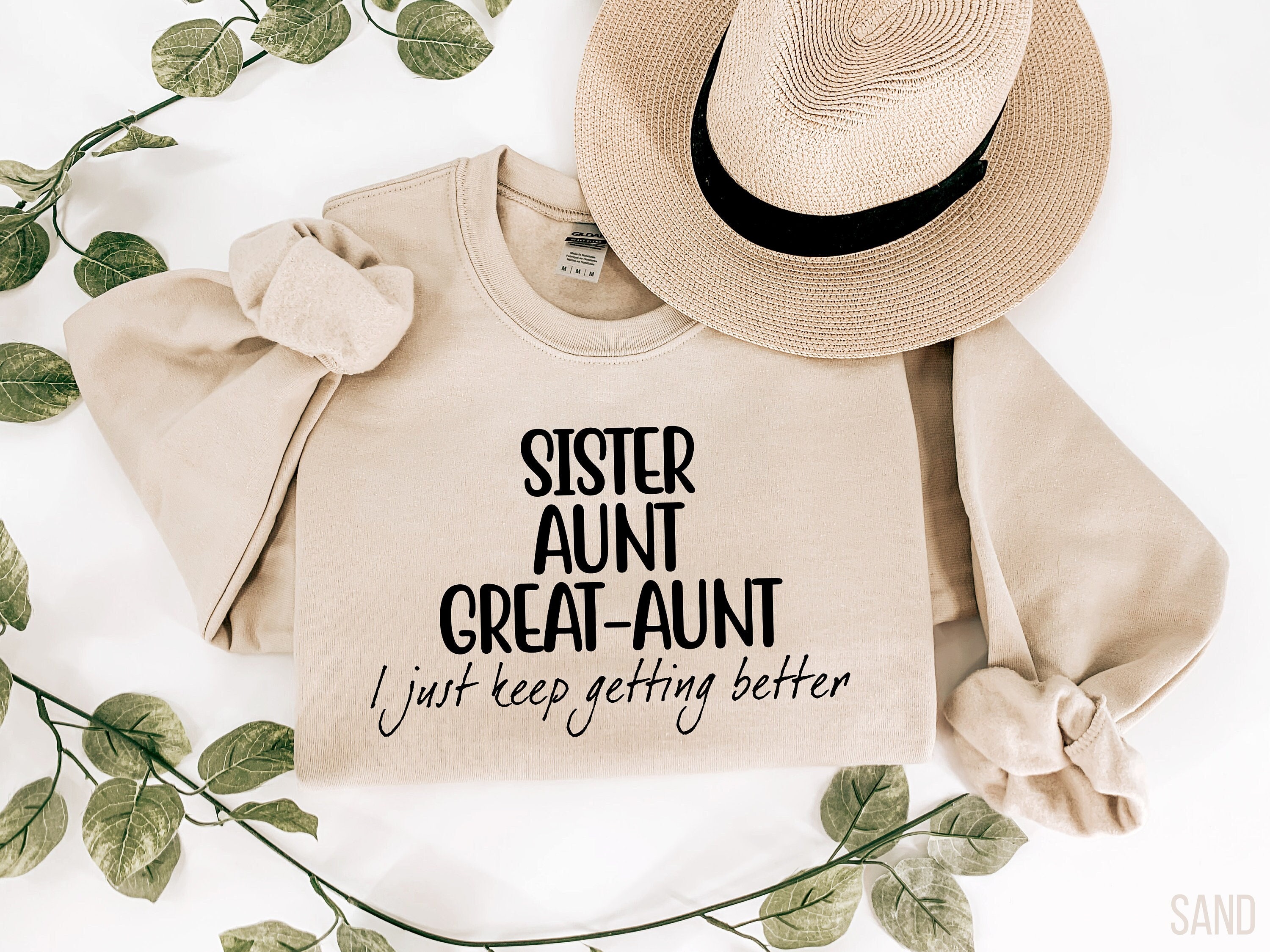 sister aunt great aunt sweatshirt pregnancy announcement shirt for sisters and aunts unique family gift bczdw scaled