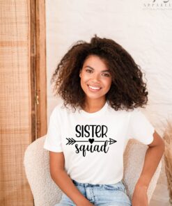 sister squad shirts matching sister shirts cool sister shirt sisters by heart best friend gifts womens clothing nqpfb