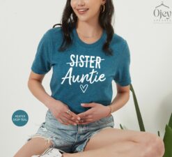 sister to auntie shirt best auntie t shirt promoted to auntie shirt unique gift for aunt birthday celebration oaxfw