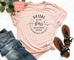 sisters are like stars shirt for sisters and aunts cute mothers day gift sibling shirt best sister ever kloqi