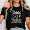 sisters trip shirt cheaper than therapy funny vacation t shirt for sisters aunties mothers day gifts euhgy