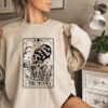 Skeleton Mom Sweatshirt with Tarot Card Design Unique Skull Mom Hoodie for Mothers Day Funny Mom Life Crewneck