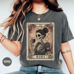 skeleton mom tarot card shirt celestial mama tee for wine lovers unique mothers day gift shirt xbezy