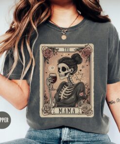 skeleton mom tarot card shirt celestial mama tee for wine lovers unique mothers day gift shirt xbezy