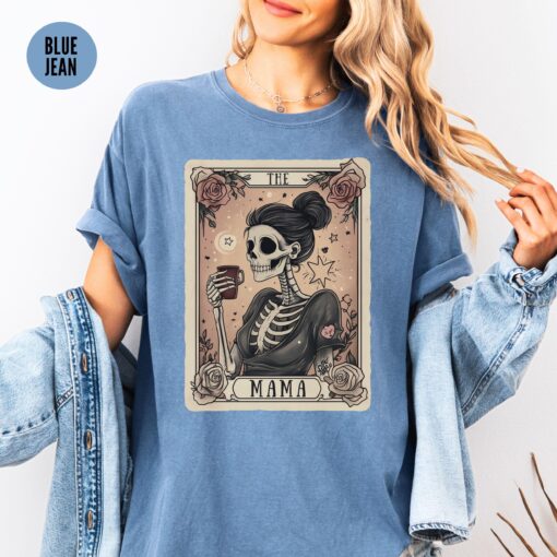 skeleton mom tarot card shirt for coffee lovers celestial mama tee unique mothers day shirt gift 6fo50