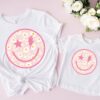 smiley face daisy graphic tee for moms and babies cute mothers day shirt baby graphic t shirt unique mom life apparel srzfe