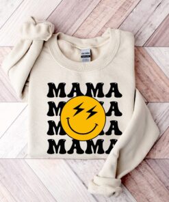 smiley face mama shirt funny graphic tee for moms cute mom life t shirt best mom ever gift for new moms hdix1