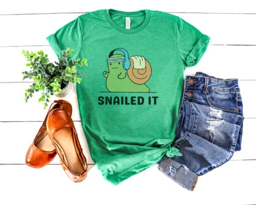 snailed it snail shirt funny running tee cute workout shirt for runners unique snail gifts marathon apparel qkuq3