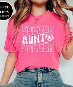 soccer aunt shirt cute soccer aunt tee for aunts soccer auntie t shirt unique gift for soccer loving aunts loqqx