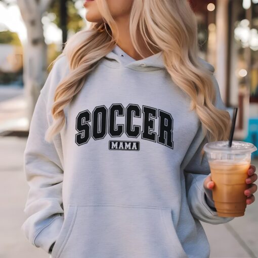 soccer mom hoodie sweatshirt for soccer fans game day shirt unique gift for soccer mums sports apparel fhy2n