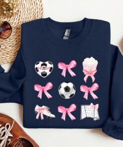 soccer mom sweatshirt with pink ribbon bow cute sports mama shirt for mothers day game day gifts 3shyt