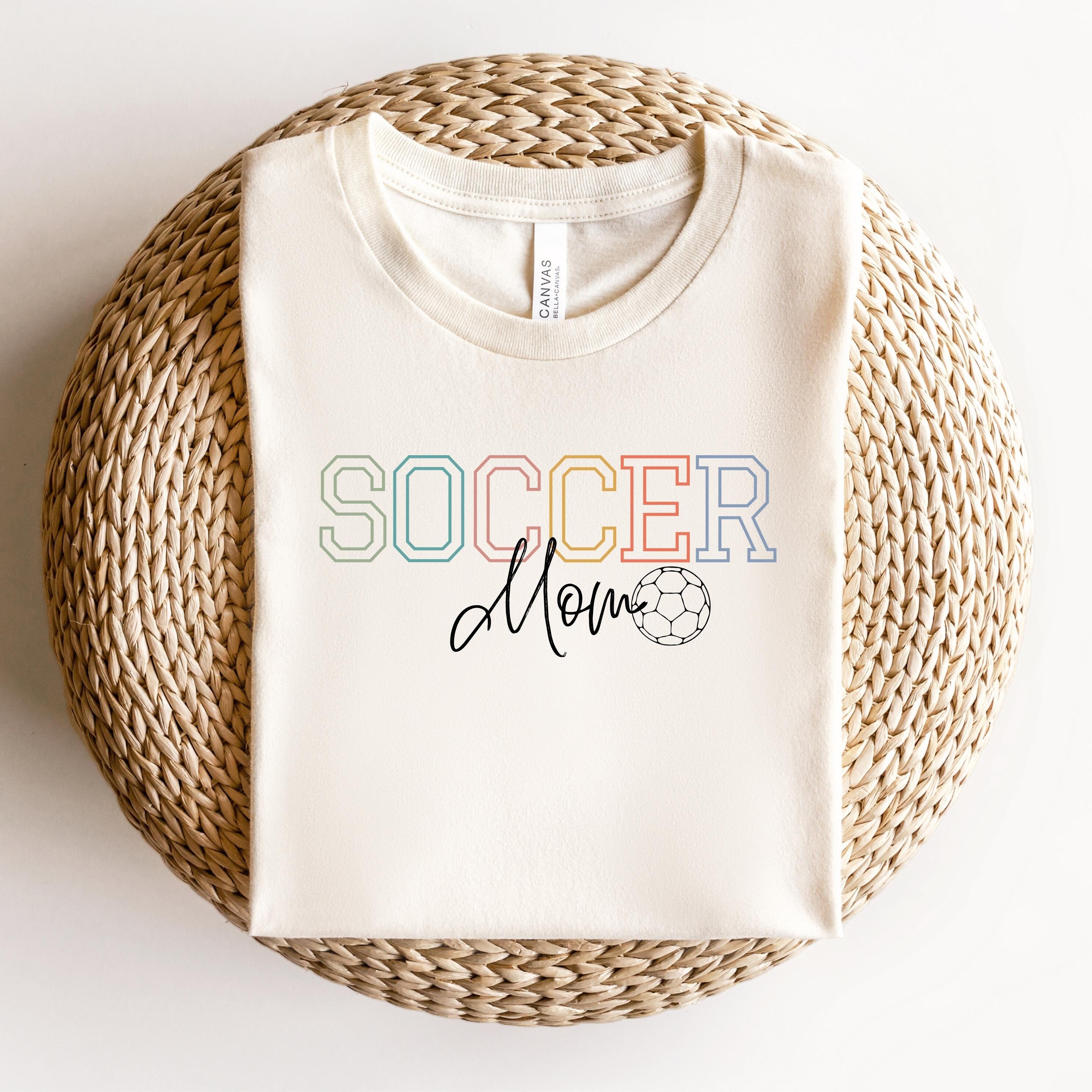 soccer mom t shirt retro style cute colorful tee for boy moms and girl moms trendy mom life shirt jmqz7