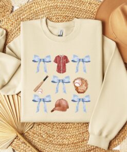 soft girl aesthetic baseball shirt with blue bow for moms perfect for baseball day and everyday wear osbio