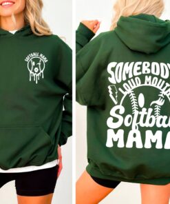 softball mama hoodie for game day loud mouth mom shirt comfortable softball mom apparel fun sportswear gift lcznf