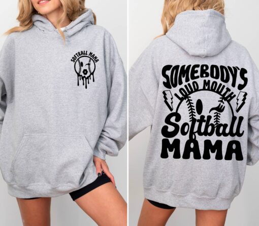 softball mama hoodie for game day loud mouth mom shirt comfortable softball mom apparel fun sportswear gift r5uro