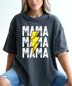 softball mama shirt for women funny softball mom t shirt great mothers day gift sports fan apparel azcv4