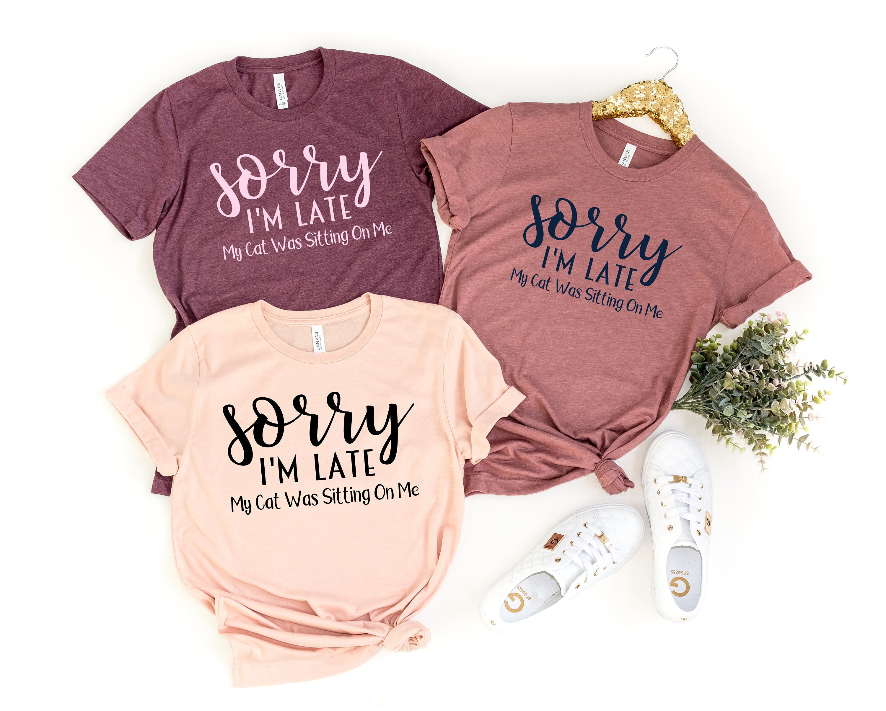 sorry im late my cat was sitting on me cat mom shirt funny cat lover gift for women unique cat mama t shirt onq5p scaled
