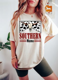 southern mama shirt for country moms funny bull t shirt western boho style mothers day gift best mom ever shirt dmnb7