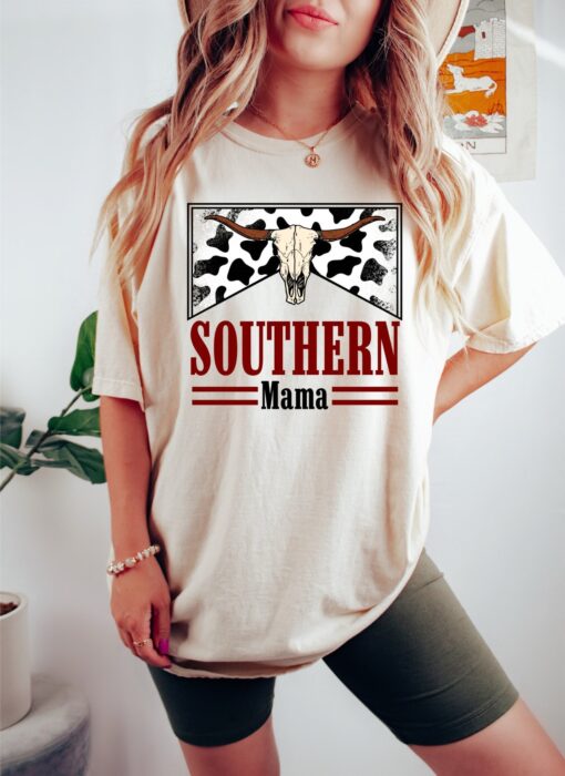 southern mama shirt for country moms funny bull t shirt western boho style mothers day gift best mom ever shirt dmnb7