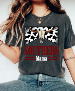 southern mama shirt for moms country music t shirt western boho style bull design mothers day gift for mom z82qi